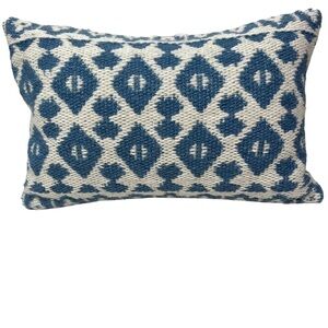 Magnolia Home Joanna Gaines Blue Ivory Wool Blend Loloi Pillow